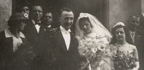 Marriage Nita (Catsoulis) John Margos July 1939 Bellingen Chrisanthe Catsoulis far left
